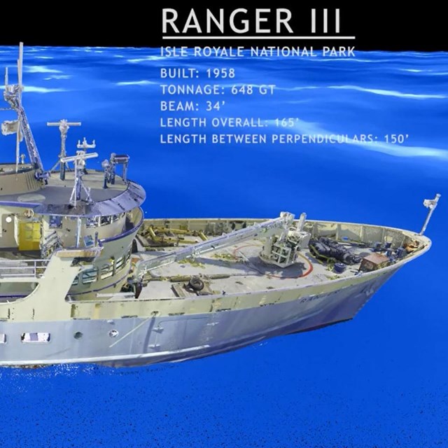 Screen capture of Ranger III point cloud created from laser scan data