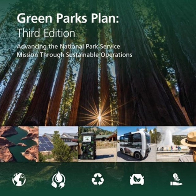 the cover of the National Park Service's Green Parks Plan: Third Edition