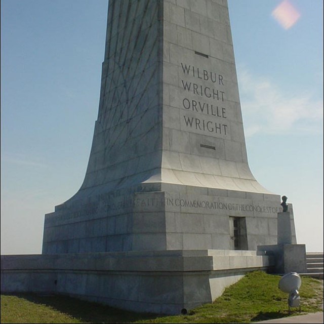 Photo of stone memorial. 