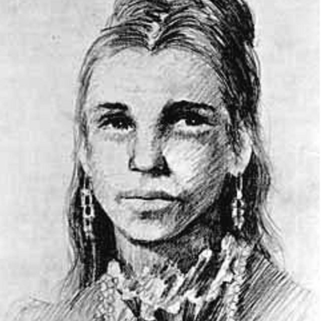 Sketch of Briones by Robert Gebing, F. Fava's book, 'Los Altos Hills.' Gilbert Richards Publications