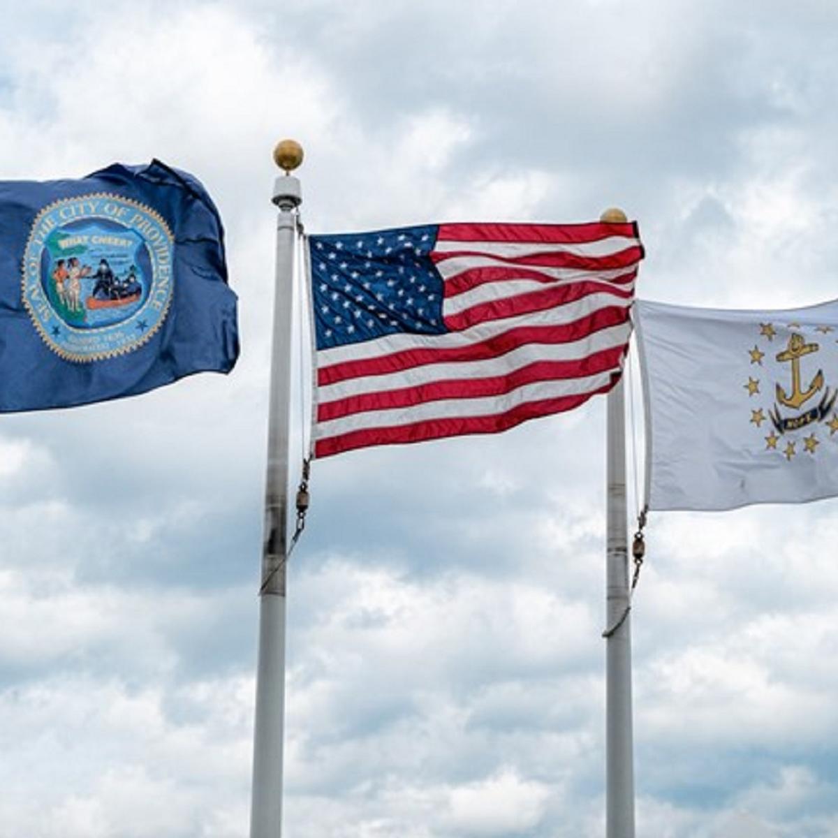 Three flags