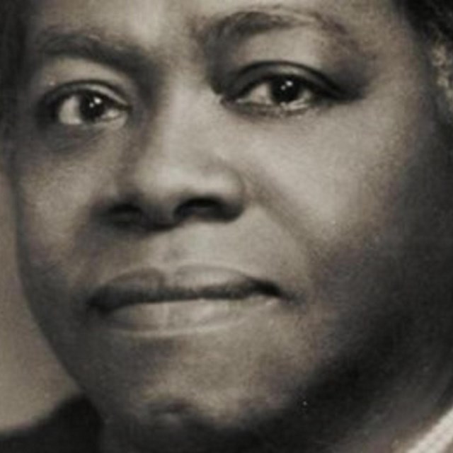 Black and white photo of Mary McLeod Bethune