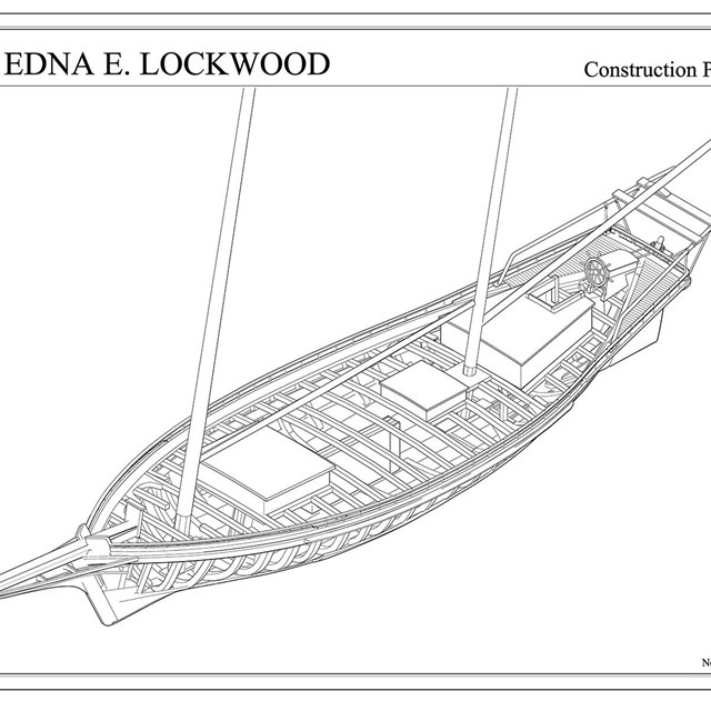 Measured drawing of oyster boat