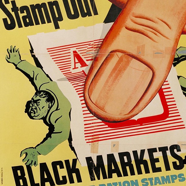 Poster. Stamp out black markets