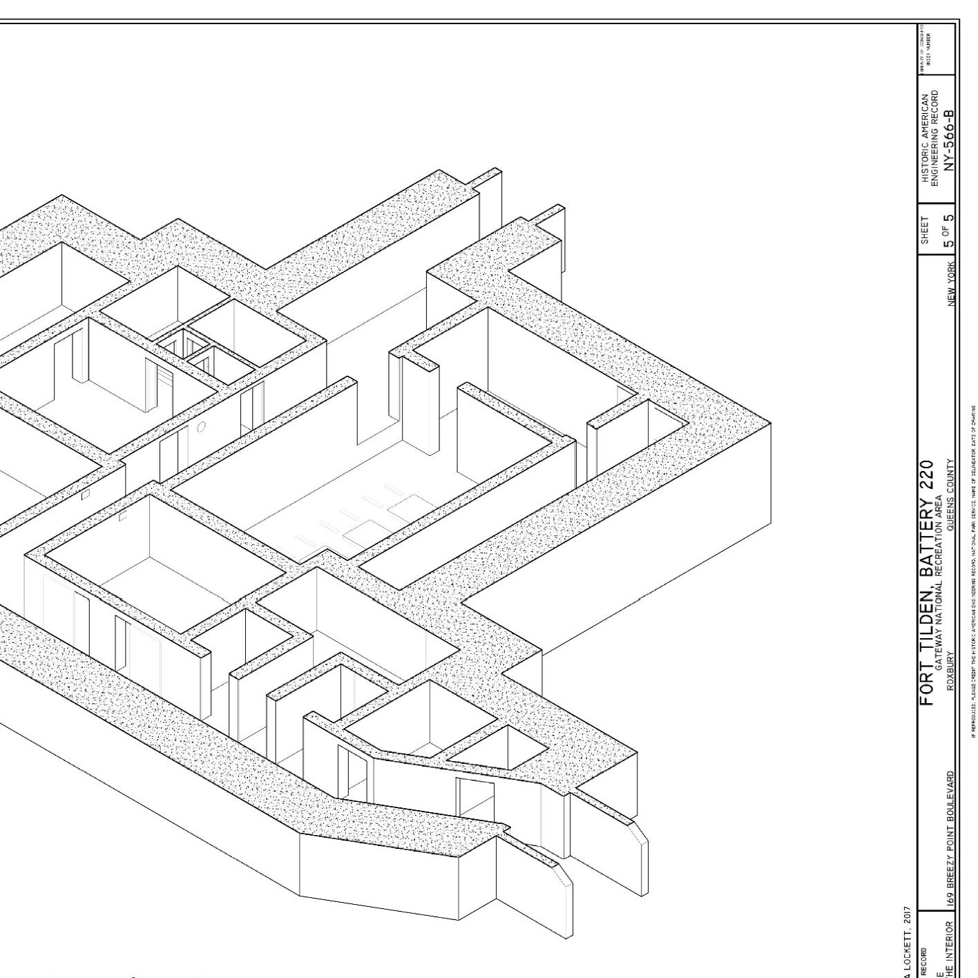Measured drawing of fort battery