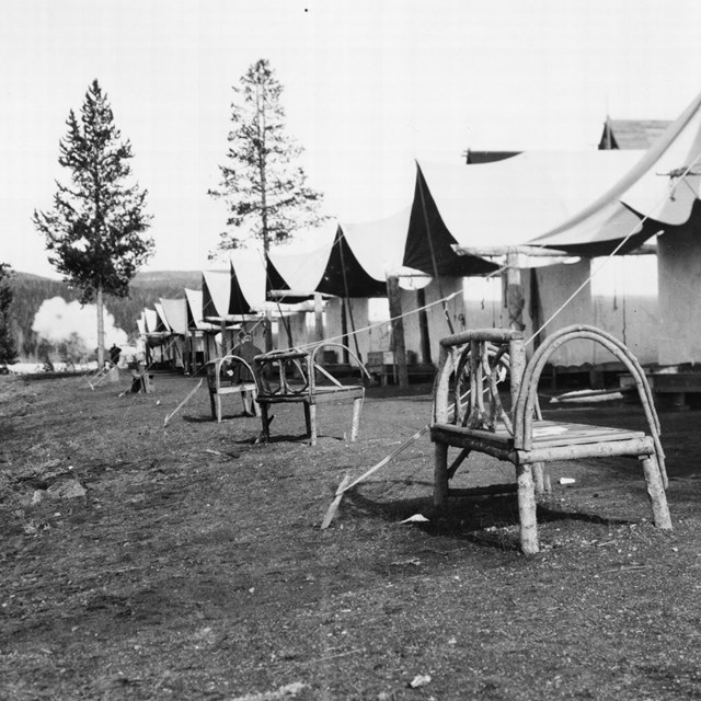 Tourist accommodations in upper Geyser Basin
