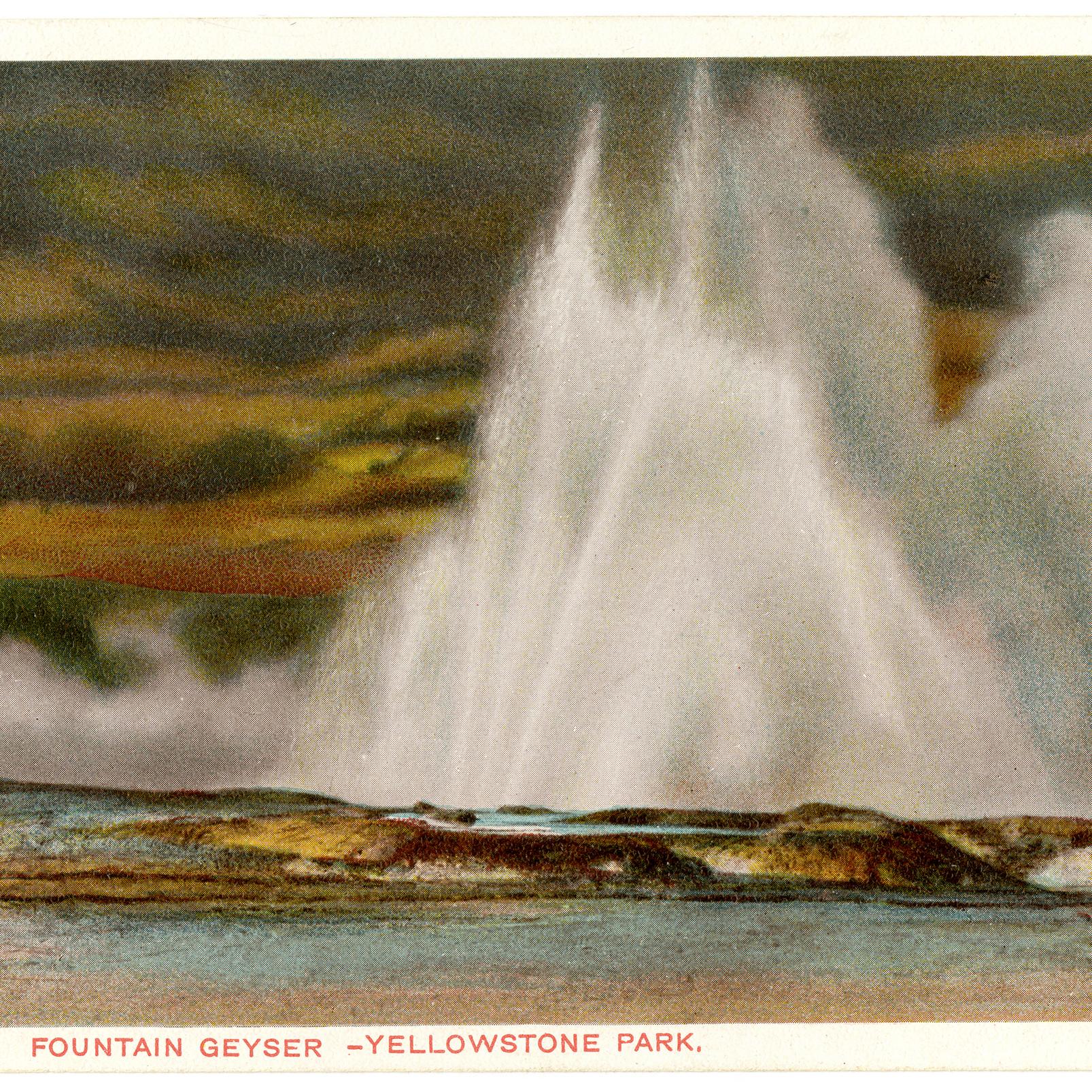 Fountain Geyser - Yellowstone Park