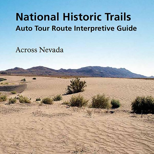 The cover of a travel guide that has a picture of an expansive, sandy desert.
