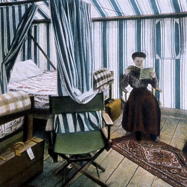 Interior of a Wylie two-compartment