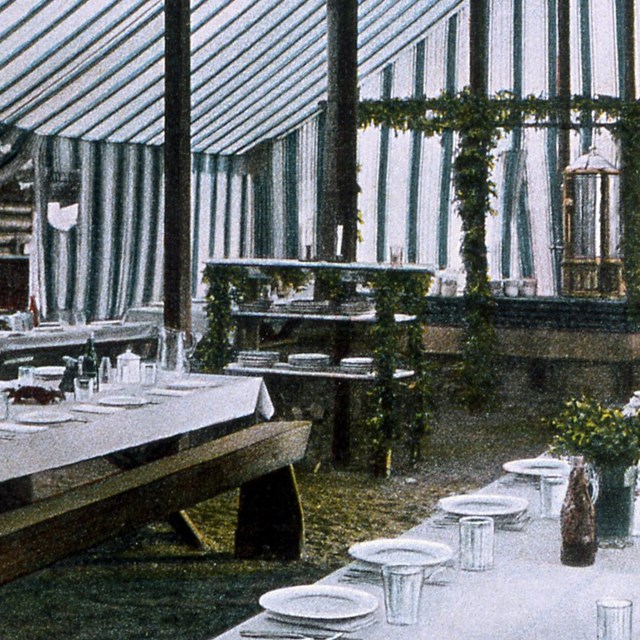  Wylie Co. dining tent interior