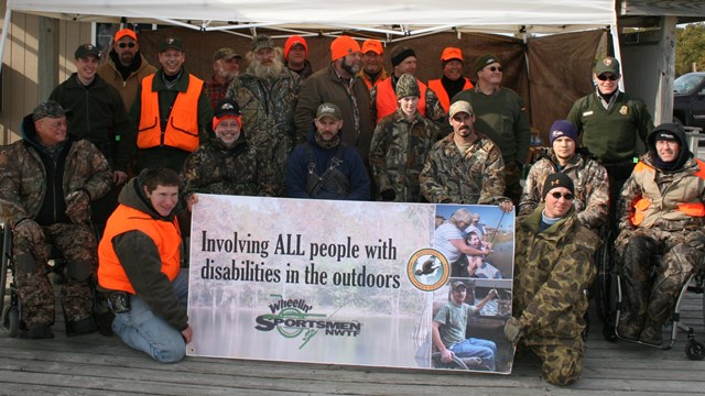 Group photo of hunters participating in the 2010 hunt.
