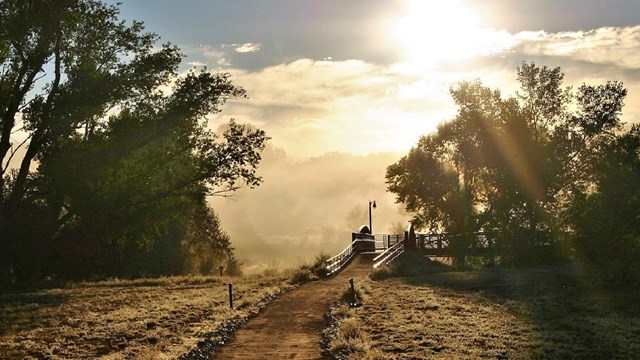 A sunrise over the Old Spanish Trail.