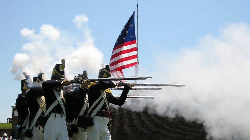 Reenactors at the Star-Spangled Spectacular