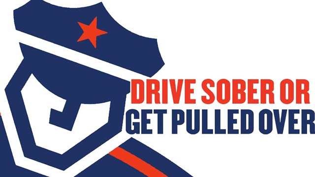 Drive Sober or get pulled over logo