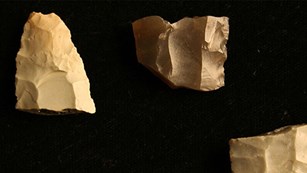 A selection of 6 spear points found in the Serpentine Hot Springs area. 