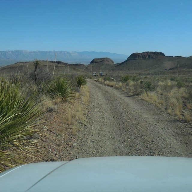View along a remote Big Bend backcountry road