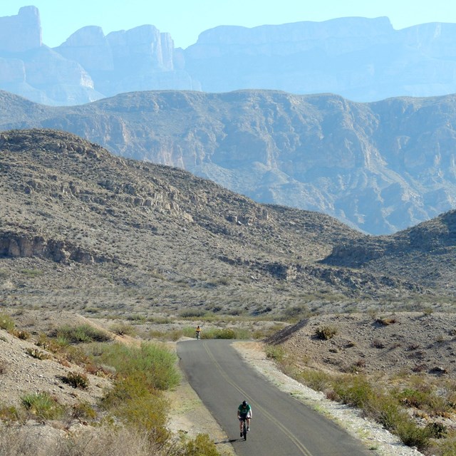 Bicyclists near Rio Grande Village