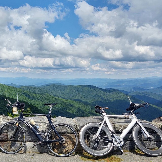 bicycles at overlook