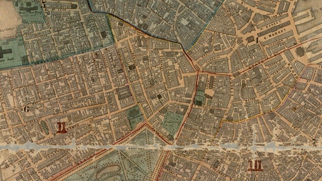 1852 map of Boston 