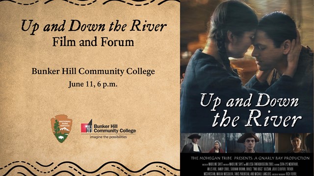 Event graphic listing event title with movie poster