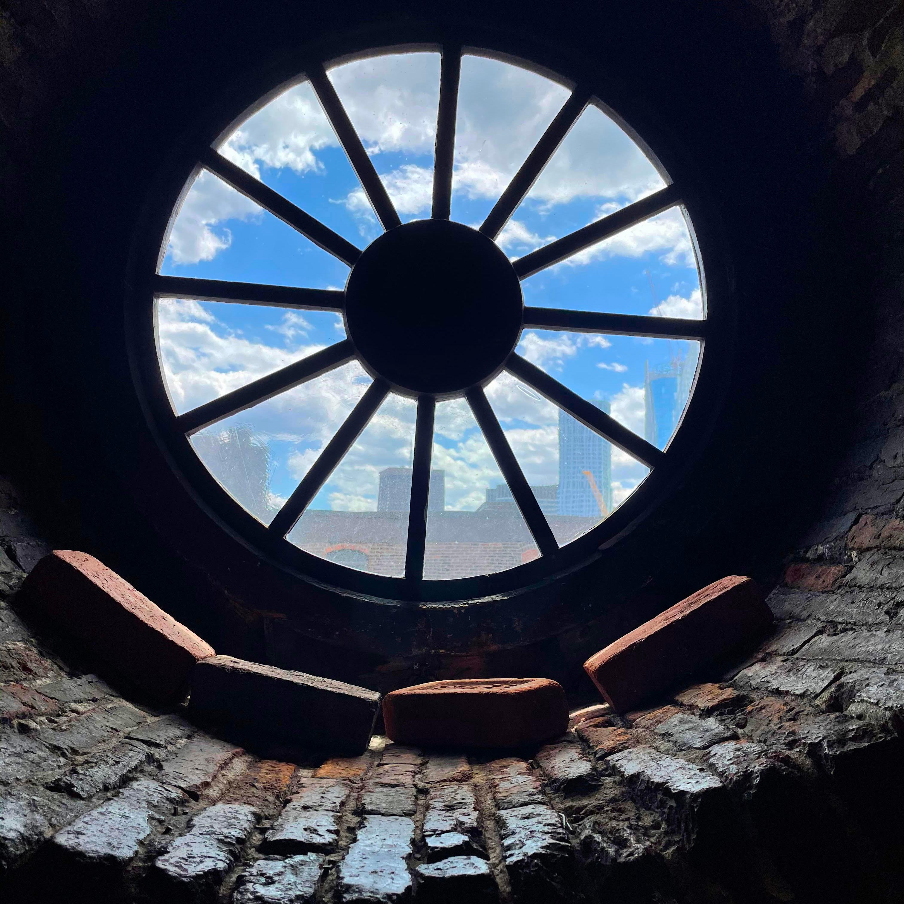 circular spyglass window