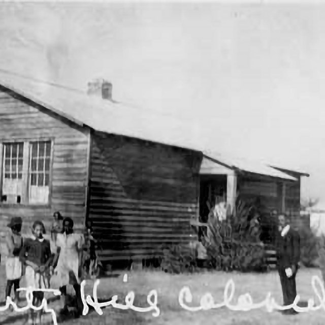 Liberty Hill, a one room wood and tar paper shack of a school in Clarendon county South Carolina.