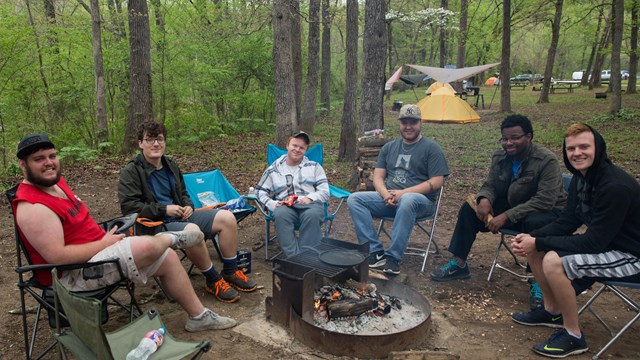 Camping in the frontcountry at Buffalo National River