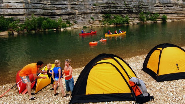 Camping in the backcountry of Buffalo National River