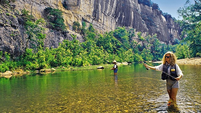 Fishing at Buffalo National River