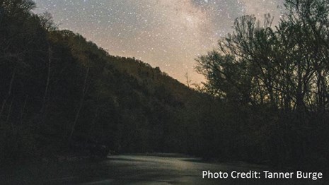 Night sky viewing at Buffalo National River