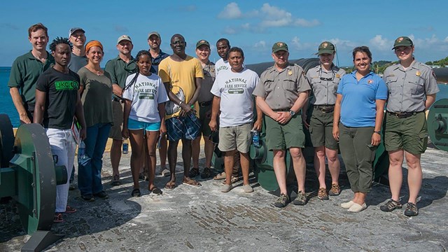 Group photo of Slave Wrecks Project team, from across Africa and the National Park Service