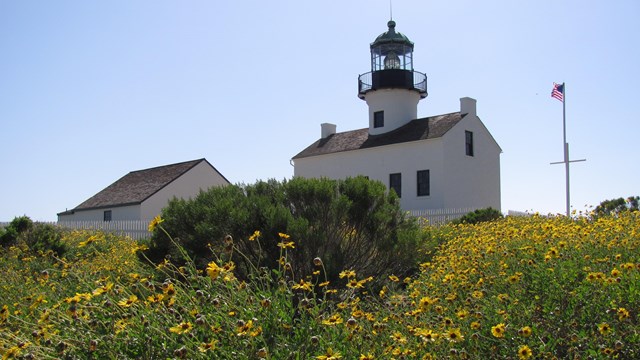 Old Point Loma Lighthouse in Spring