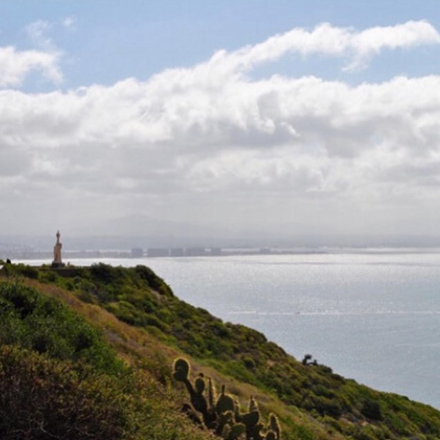 View of Statue at Cabrillo