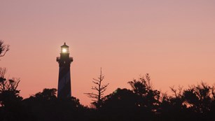 The Cape Hatteras Lighthouse at Dawn