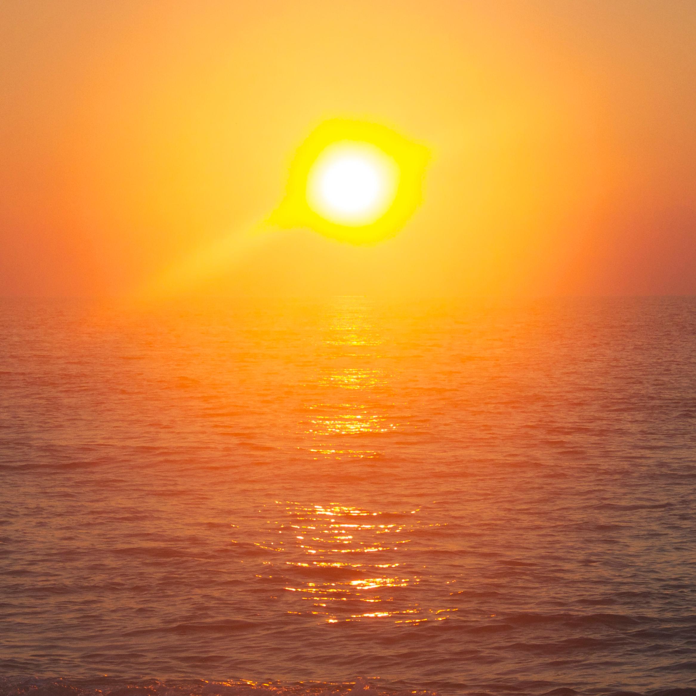 Sunrise over the ocean
