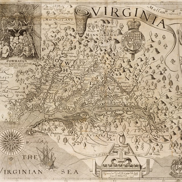 John Smith's map of the Chesapeake Bay