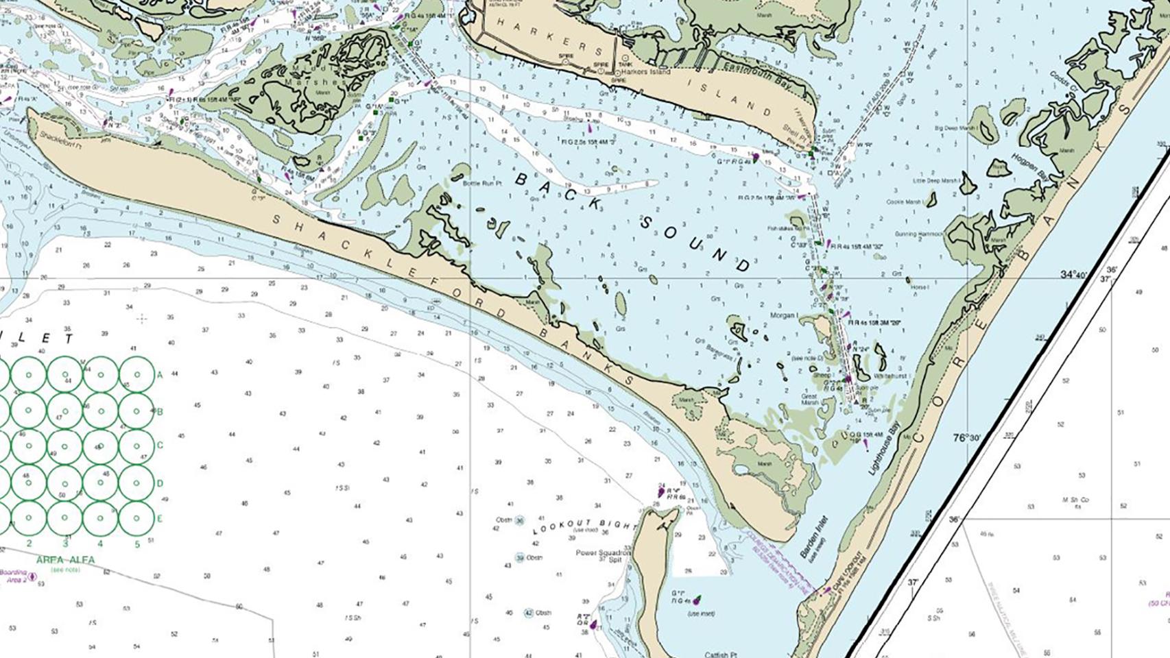 Cape Lookout Chart