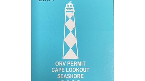 ORV Beach Driving Permit window decal 