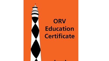 ORV Education Certificate decal sample
