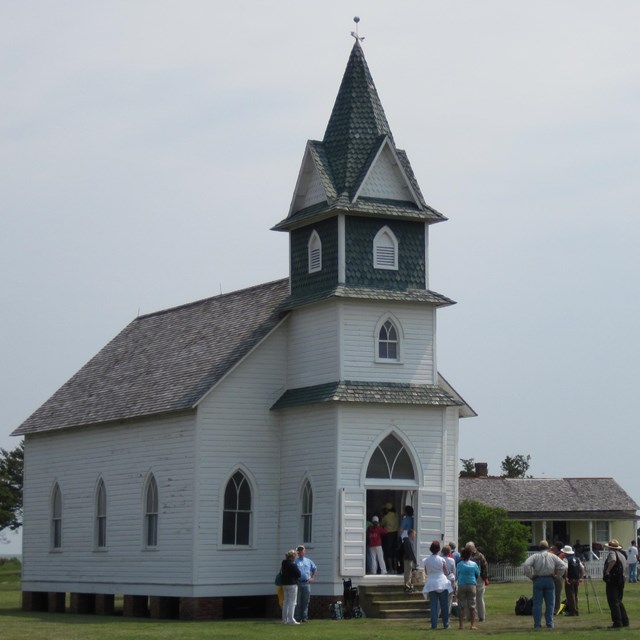 Portsmouth Methodist Church is open for visitors to enter