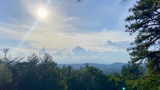 View from the top of Glassy Mountain Overlook