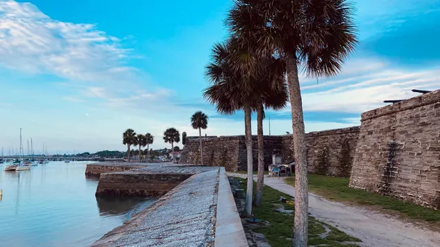 Castillo de San Marcos National Monument and waterfront in St. Augustine