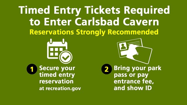 Timed Entry Tickets Required to Enter Carlsbad Caverns