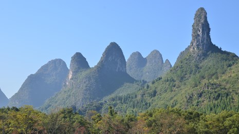 karst towers in china