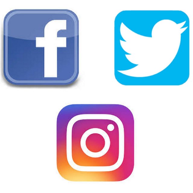 Various logos of social media platforms