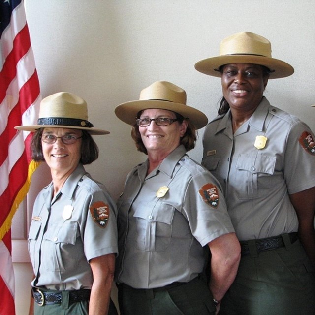 NPS rangers in uniform