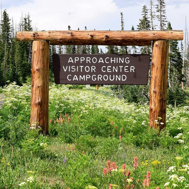 Wooden sign saying 