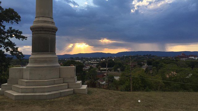 Monument at Sunset