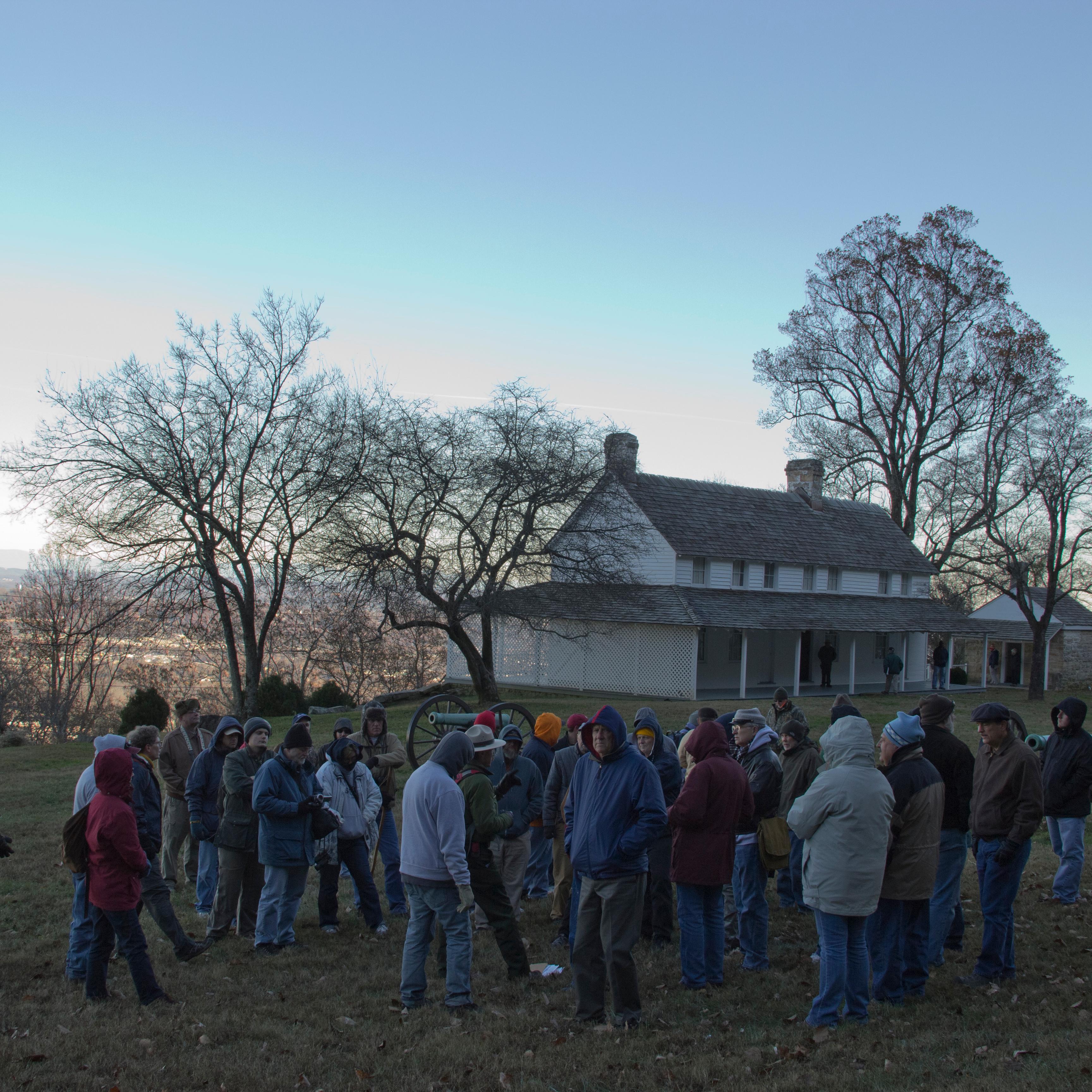 Photo of visitors touring Cravens House on Lookout Mountain