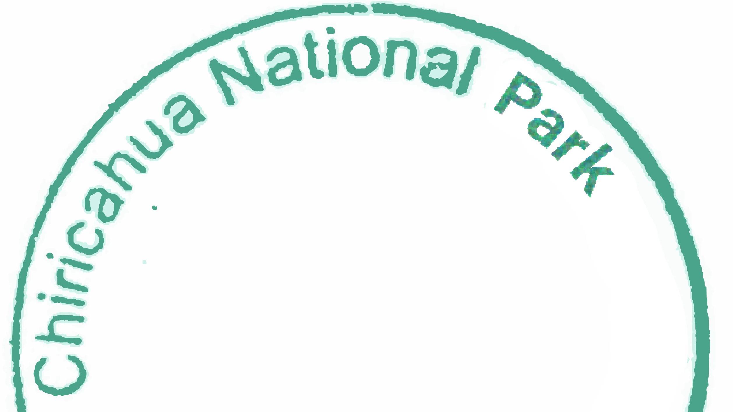 Chiricahua National Park - Willcox Arizona stamp in green 